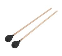 SIXRUN Bacchette per Marimba Testa in Filato Medio Duro con Manico in Acero per Suonare Comodamente le Percussioni, Durevoli e Resistenti All'usura, 2 unità (BLACK)