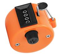 SIXRUN Berm Contatore Manuale in Plastica con Conteggio a 4 Cifre per Impianti Sportivi, Piccolo e Facile da Trasportare per Allenatori e Arbitri, Rosso (Orange)
