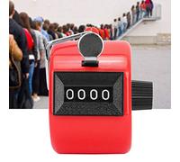 SIXRUN Berm Contatore Manuale in Plastica con Conteggio a 4 Cifre per Impianti Sportivi, Piccolo e Facile da Trasportare per Allenatori e Arbitri, Rosso (Rosso)