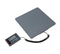 SIXRUN Bilancia Digitale per Spedizioni, 200 Kg Ultra Slim Altamente Precisa LCD Display Bilancia Postale in Acciaio Inossidabile con Funzione Tare per Magazzino Mercato Casa