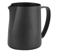 SIXRUN Brocca per Montalatte, Tazza per Schiuma di Latte Nera Opaca in Acciaio Inossidabile 304 con Beccuccio a Becco d'aquila, Accessori Professionali per caffè Art Barista per Latte Cappuccino