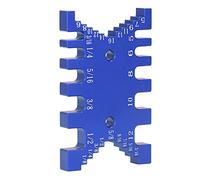 SIXRUN Calibro per Tenone con a Coda di Rondine, Strumento Preciso in Alluminio per Giunti per la Lavorazione del Legno, 2 Scale per Misurazioni di Precisione, Ideale per Progetti di Falegnameria