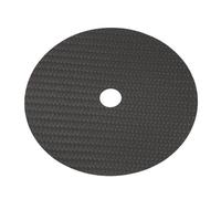 SIXRUN Carbon Fiber CD Tuning Pad 0.2mm CD DVD Stabilizer Mat con Assorbimento Vibrazioni per Miglior Chiarezza del Suono e Bassa Distorsione (BLACK)