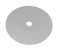 SIXRUN Carbon Fiber CD Tuning Pad 0.2mm CD DVD Stabilizer Mat con Assorbimento Vibrazioni per Miglior Chiarezza del Suono e Bassa Distorsione (SILVER)