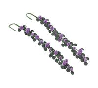 SIXRUN Casa delle Bambole in Miniatura Realistica con Fiori e Viti Altalena Decorativa 2 Pezzi per Oggetti di Scena Fotografici Fai-da-te Ambiente Domestico Caldo Materiale in Argilla di Ferro (#12)