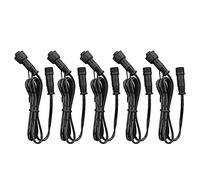 SIXRUN Cavo di Prolunga da 5 Pezzi da 1 M per Luce da Ponte Cavo di Prolunga Impermeabile IP67 Ignifugo per Lampade a Sospensione a Capannone Solare, Luci a Picchetto da Giardino