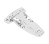 SIXRUN Cerniera a T in Zinco Lega, Soft Close per Porta Armadio, Strap Hinge per Mobili con Design Compatto a Basso Rumore (SILVER)