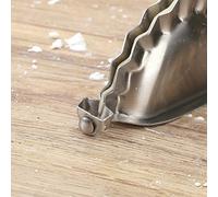 SIXRUN Clip per Gnocchi in Acciaio Inossidabile, Strumento a Doppia Testa per Preparare Empanadas e Gnocchi, Resistente Acciaio Inossidabile 304, 19,5 * 13 Cm, 1 Pezzo (SILVER)