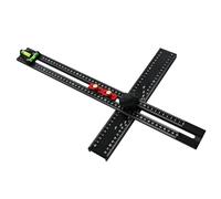 SIXRUN Combinazione Quadrata T Regolabile con il Livello di, Regola Multipla per Progetti di Carpenteria, 54 Cm di Sceneggiatura in Alluminio in Alluminio per la Perforazione e Marcatura Precisa