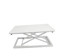 SIXRUN Convertitore da Scrivania in Piedi Sollevabile, Alzata da Scrivania Pieghevole con 7 Livelli di Altezza da 6 a 40 Cm, per Uso Domestico e in Ufficio (WHITE)