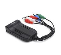SIXRUN Convertitore YPBPR, Adattatore Video Componente RGB ABS con Supporto 1.3 per TV BOX DVD 480p 720p 1080p, Plug and Play per Configurazione di Gioco Home Theater