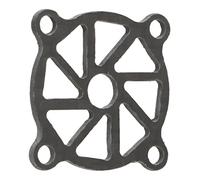 SIXRUN Copertura della Ventola di Raffreddamento del Motore Elettrico, Copertura della Ventola di Raffreddamento RC Leggera Ed Elegante in Fibra di Carbonio per Motore RC ESC (C)