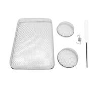 SIXRUN Copertura per Fornace in Rete per in Acciaio Inossidabile, Migliora la Circolazione dell'Aria con Strumento di Installazione per Protegge dalle Intrusioni