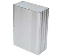 SIXRUN Custodia per Progetti Elettronici Resistente Lega di Alluminio Argentata per Elettronica Fai-da-te 68x145x200 Mm, Design Compatto