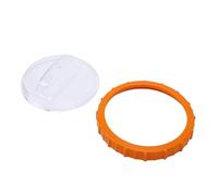 SIXRUN Dado Arancione P07018 e Coperchio Trasparente P07019 per Filtro Pompa Piscina Sabbia, Ricambio per Valvola Testa Filtro Sabbia, con Design a Tenuta Stagna e Montaggio Manuale