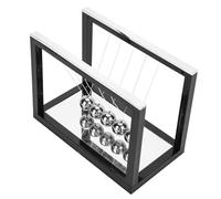 SIXRUN Decorazione a Sfera a Pendolo Strumento per Scienze Dell'educazione Ornamento a Sfera per Altalena per Scrivania da Studio Domestico, Giocattolo a Forma di di Vetro Non Tossico Regalo per