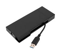 SIXRUN Docking Station per Laptop USB 3.0, Adattatore Multiporta Hub USB C ABS con Gigabit Ethernet VGA 4K, Dati a 5 Gbps, Lettore di Schede per Utenti Domestici in Ufficio