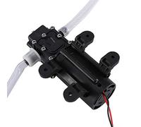SIXRUN Elettropompa 12V 60W per Estrazione Olio Motore, Aspirazione | Flusso 5L/min, Pressione Max 0,8MPa, Morsetti a Batteria 12V, per Olio Motore Auto, Olio Idraulico e Uso Industriale