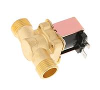 SIXRUN Elettrovalvola Elettrica in Ottone da 1/2" per il Controllo Dell'acqua, Affidabile e Durevole, Previene la Combustione a Secco, Ideale per il di Irrigazione