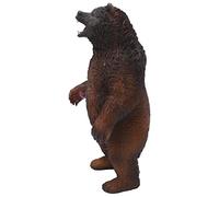 SIXRUN Figurina Realistica di Orso Bruno in Plastica Durevole Che Stimola L'immaginazione per il Giocattolo Educativo della Sala Giochi dei Bambini