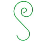 SIXRUN Ganci Metallici Multiuso a Forma di S per la Decorazione Dell'albero di Natale, 60 Pezzi Gancio in Argento Rosso Verde Oro per Ufficio Domestico, 1 X 2 Pollici (GREEN)