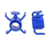 SIXRUN Gancio per Appendere Ombrellone da Spiaggia in Plastica, Porta Asciugamano Durevole a 4 Poli, per Pali per Ombrellone da Esterno, Diametro 1-1,3 Pollici, per Bagnanti (Blue)