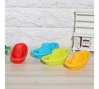 SIXRUN Giocattolo Educativo da Bagno per Nave Galleggiante, Barca da Gioco Leggera per Bambini, Giocattoli per Bambini da 4 Pezzi per Nuotare Giocando Nella Vasca da Bagno (#1)