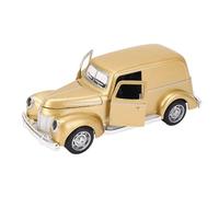 SIXRUN Giocattolo Modello di Auto Classica Altamente Dettagliato per Bambini, Gioco Interattivo, Auto D'epoca, Materiale da Collezione in Plastica e Lega (GOLD)