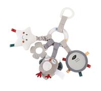 SIXRUN Giocattolo Multifunzionale con Sonagli Appesi per Bambini in Morbido Peluche per i Viaggi in Auto dei Bambini, Consistenza Confortevole