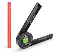 SIXRUN Goniometro per Troncatrice, Calibro Angolare con Rotazione di 360° e Incisa di Precisione per la Lavorazione del Legno a e Lavorazione dei Metalli