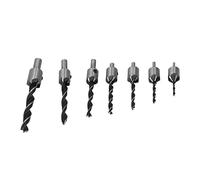 SIXRUN High Speed Steel Countersunk Drill Bit Set | Design a tre punti per fori rapidi, Adatto per trapani da banco e a mano, Ideale per legno, PVC, plastica, fibra di legno