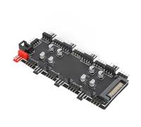 SIXRUN Hub ARGB e PWM 12V 4PIN, Controller Ventola PCB a 8 per Raffreddamento e Illuminazione RGB, Compatibile con Schede Madri e Alimentatore