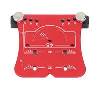 SIXRUN Indicatore del Margine Regolabile Maschera di Foratura per Cerniera Kit di Posizionamento Rapido delle Cerniere delle Porte con Accessori Lega di Alluminio per Installazione a Scomparsa della