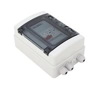 SIXRUN Interruttore Automatico, Sezionatore CC CC per PC 500 V IP65, Scatola di Protezione a 4 Vie con Coperchio Trasparente per Sistemi Solari Fotovoltaici RV per Uso Domestico all'aperto e