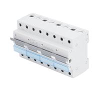 SIXRUN Interruttore di Trasferimento Manuale a Doppia Alimentazione Interruttore di Trasferimento Alloggiamento PC 4P Protezione da Sovraccarico Interblocco 400VAC Montaggio su Guida DIN per (100A)