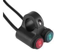 SIXRUN Interruttore Manubrio Moto da 22 Mm, Lega di Alluminio, Doppio Comando Impermeabile per Fendinebbia e Clacson, Adatto a Manubri da 7/8 Pollici (Tipo D)