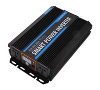 SIXRUN Inverter Fotovoltaico a Onda Sinusoidale Pura da 6000 W, da CC 12 | Lega di Alluminio, 2 Ventole di Raffreddamento, Protezione da Sovraccarico, Interruttore Remoto, USB, Adatto per