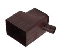 SIXRUN Kit Deviatore Dell'acqua Piovana Resistente Ai Raggi per un Efficace di Raccolta e Riciclo Dell'acqua per Prati All'aperto con Materiale ABS di Facile Installazione (Marrone scuro)