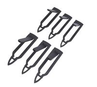 SIXRUN Kit di Ganci per Montaggio a Parete con Teschio Europeo, Espositore in Metallo Resistente per Uso Interno Ed Esterno, Hangar con Teschio di Cervo Antilope in Acciaio Al Carbonio da 6 Pezzi