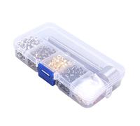 SIXRUN Kit Occhiello in Metallo Occhielli in Rame Antiruggine per Artigianato Fai-da-te 400 Pezzi 3mm Accessori per la Modifica Dell'abbigliamento per L'artigianato in Pelle