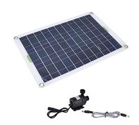 SIXRUN Kit Pompa Acqua Solare, Silicone Resistente, Portata 800 L/h per Laghetti da Giardino e Fontane