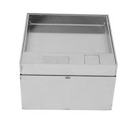 SIXRUN Kit Scatola di Derivazione da Pavimento Impermeabile in Acciaio Inossidabile con Installazione Semplice, Elegante Contenitore da Pavimento Intarsiato per Caricare Oggetti, Adatto per Ripiani