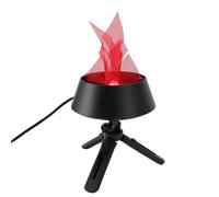 SIXRUN Lampada a Fuoco Artificiale, Luce LED Fiammella 3D Tremolante con Supporto Regolabile e Catena per Appendere, Effetto Realistico Senza per Feste Club Bar (Spina europea 220 V)