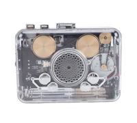 SIXRUN Lettore Cassette Portatile con Convertitore MP3, USB Direct | Supporto per unità flash USB, jack per cuffie da 3,5 mm, altoparlante grande, driver da 45 mm, alimentazione a batteria o ,