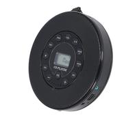 SIXRUN Lettore CD Portatile, Lettore CD Bluetooth ABS con Altoparlante Integrato, Batteria Ricaricabile da 2000 MAh, Uscita da 3,5 Mm per Viaggi in Auto e Ascolto di Musica a Casa (BLACK)