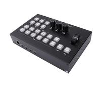 SIXRUN Live -Streaming -Switcher 2Mic Line in Out Out 232 di Tipo C USB3.0 L'interfaccia Controlla le Voci Udibili in Modo Efficiente per le Interviste e la Produzione linguistica. (Spina europea)