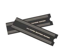 SIXRUN M.2 SSD Dissipatore in Grafene, 2 Pezzi Lamina di Rame | Raffreddatore termico NVMe, profilo sottile 0,15x74x22 mm, supporto adesivo per laptop , rapida dissipazione del calore