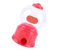 SIXRUN Macchina per Caramelle di Plastica Portatile con Dispenser per Mini Gomme da Masticare per Bambini, Divertente Operazione di Torsione per Regalo per L'asilo (rosso)