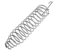 SIXRUN Mangiatoia per Uccelli a Spirale, Mangiatoia per Alimenti in Acciaio Inossidabile con Design Resistente per Parrocchetti e Cacatua, Ideale per Appendere (Circa 25 cm di lunghezza, diametro