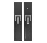 SIXRUN Maniglia per Camera da Letto in Lega di Alluminio con Chiave, Leva | Adatto per 6,3 X 12,6 Cm, Uso Interno, Porta del Bagno, Sblocco Automatico Dall Interno, Include 3 Chiavi e Viti,